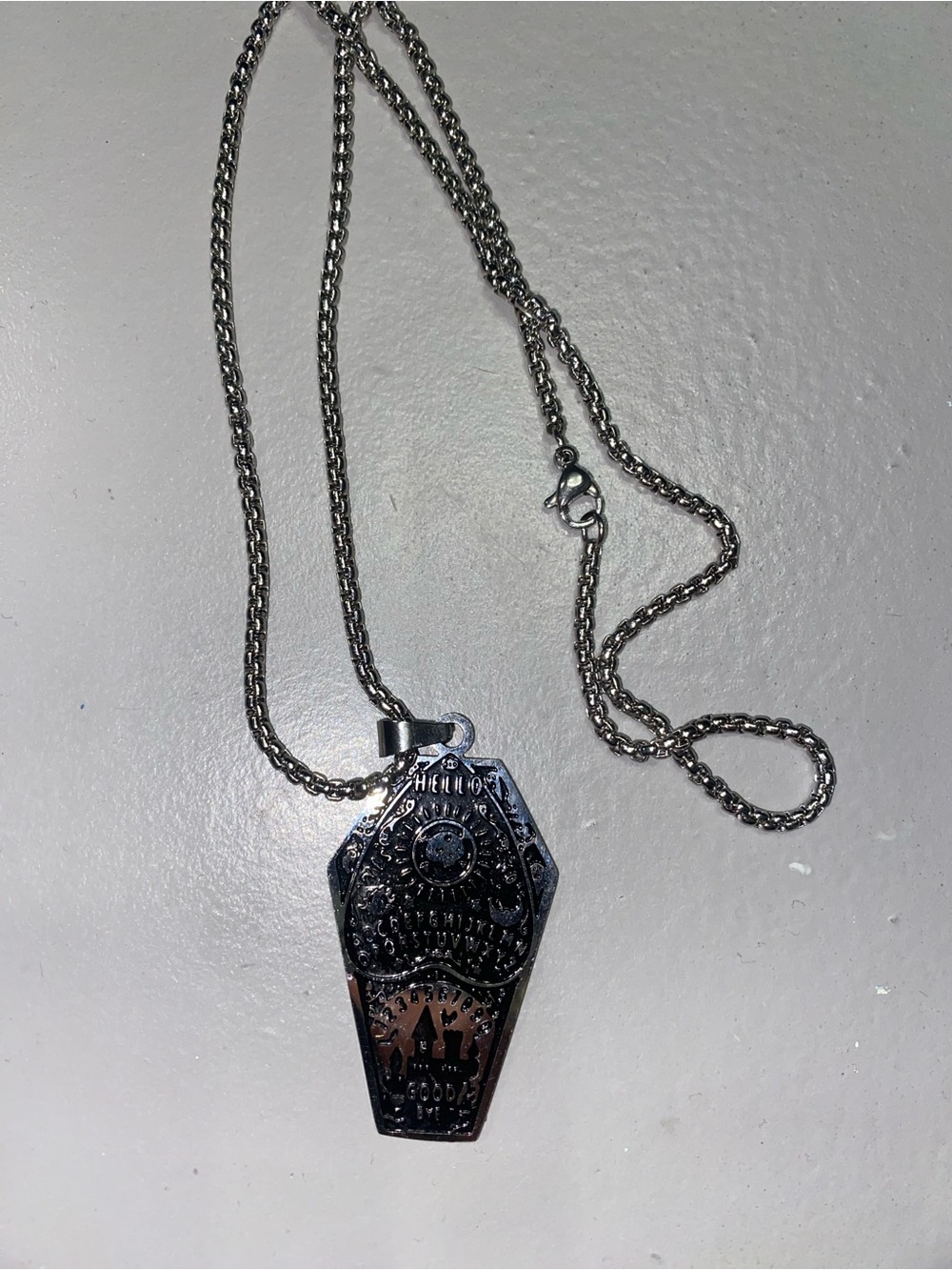 Ouija Coffin Necklace